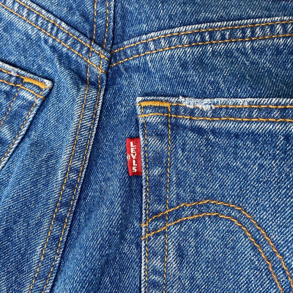 Levi's Ribcage Straight Ankle Denim Jeans Women 26 High Rise Blue Distressed NWT - Picture 9 of 16